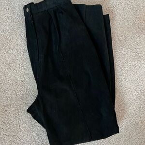 𝅺pia Rucci Vintage Women’s Black Genuine Leather Pants Size Medium